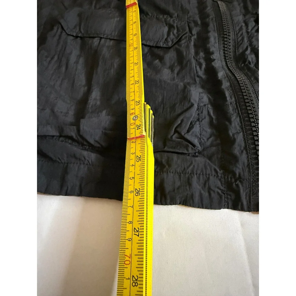 American Eagle Mens Performance Outerwear Utility Vest Black Nylon Cargo Large